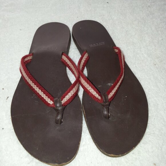 Bally Leather Summer Sandals Womens Worn - Picture 5 of 7